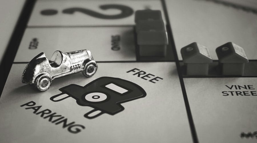 Personalized Free Parking Monopoly Print